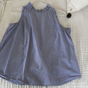 J. Crew Blue Sleeveless Blouse